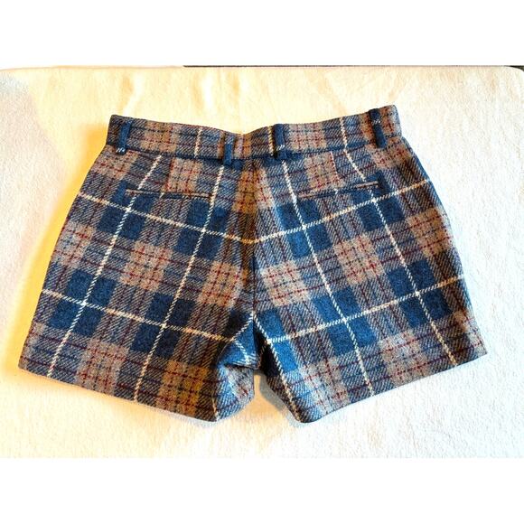 Made in PORTUGAL BOAST, Hand Woven Wool Plaid Shorts Fully Lined  4 Pockets 10 - Picture 2 of 7